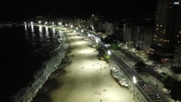 ORLA DA PRAIA DE COPACABANA NOITE