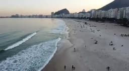 video na praia  copacabana 