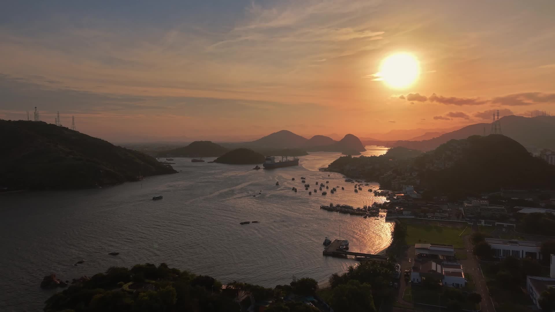 PÔR DO SOL - BAÍA DE VITÓIA - ES 