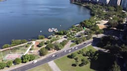 Lagoa Rodrigo de Freitas e Praça Professor Arnaldo de Morais, Rio de Janeiro/RJ