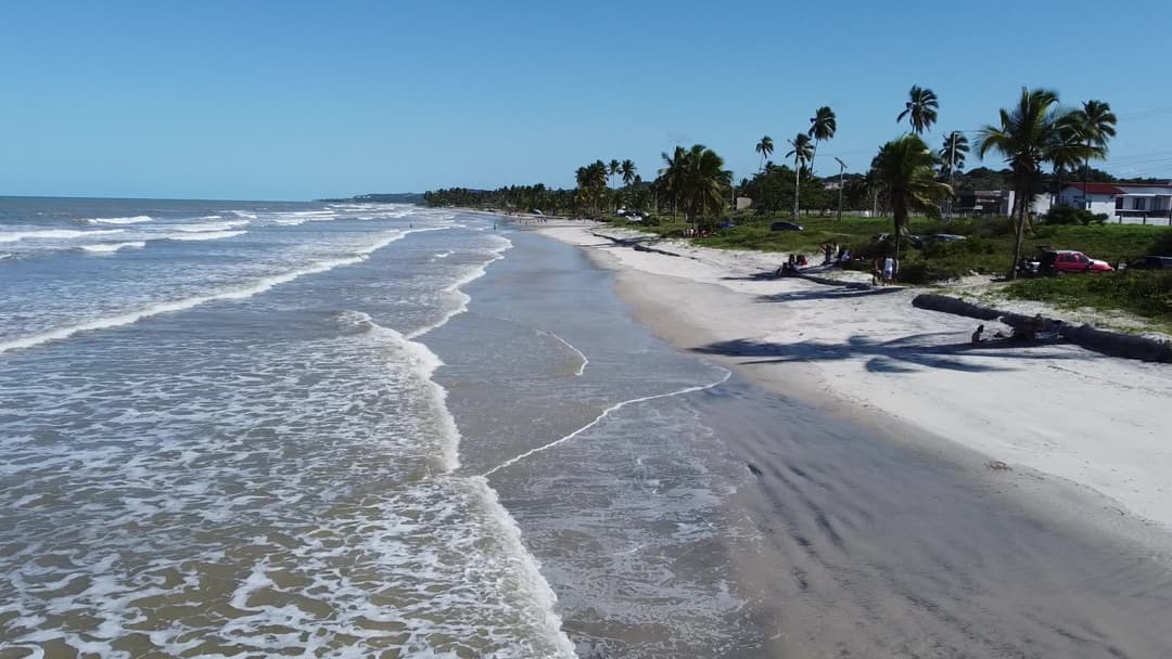 Imagem aérea praia em Ilhéus Ba
