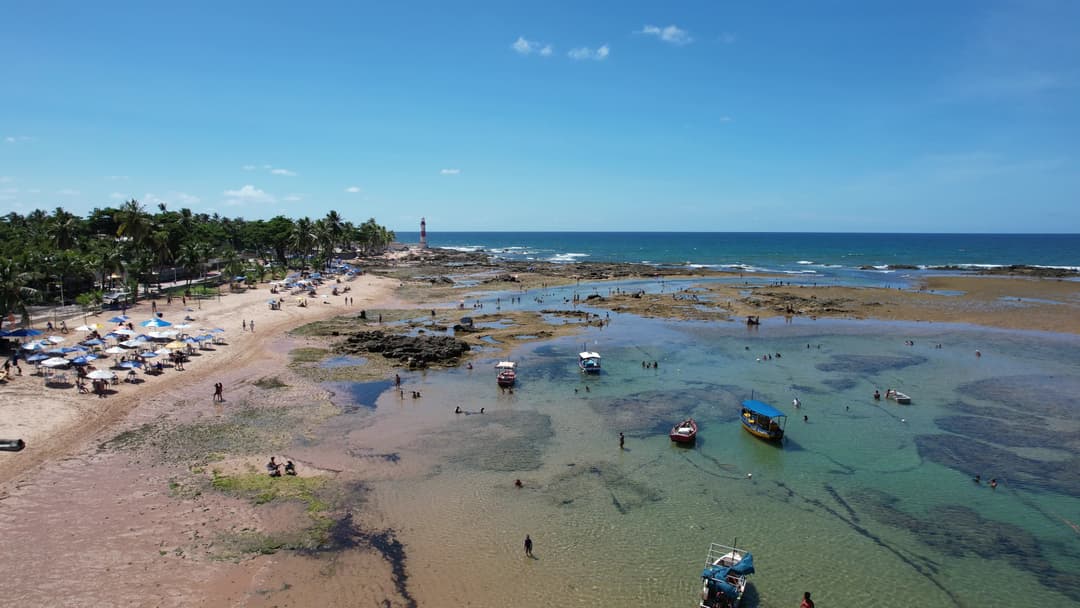 Piscinas naturais da praia de Itapoã