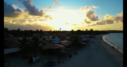 Por do sol na praia Coroa Vermelha - Porto Seguro - Bahia