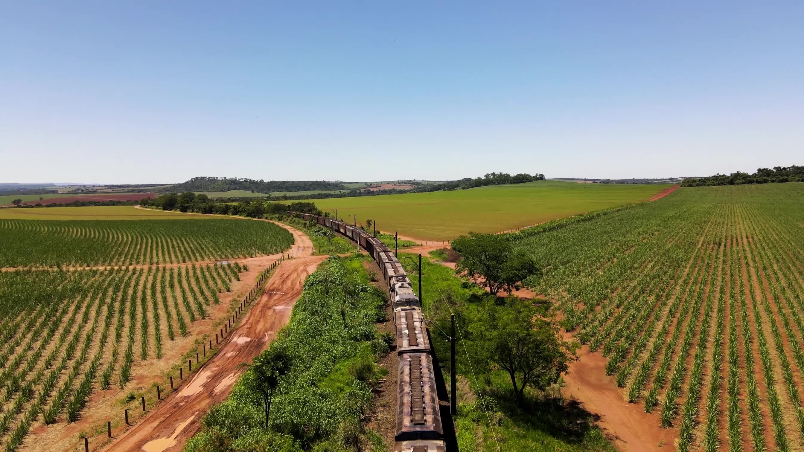 Trem partindo para seu destino