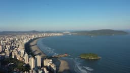 Vista aérea de Santos SP