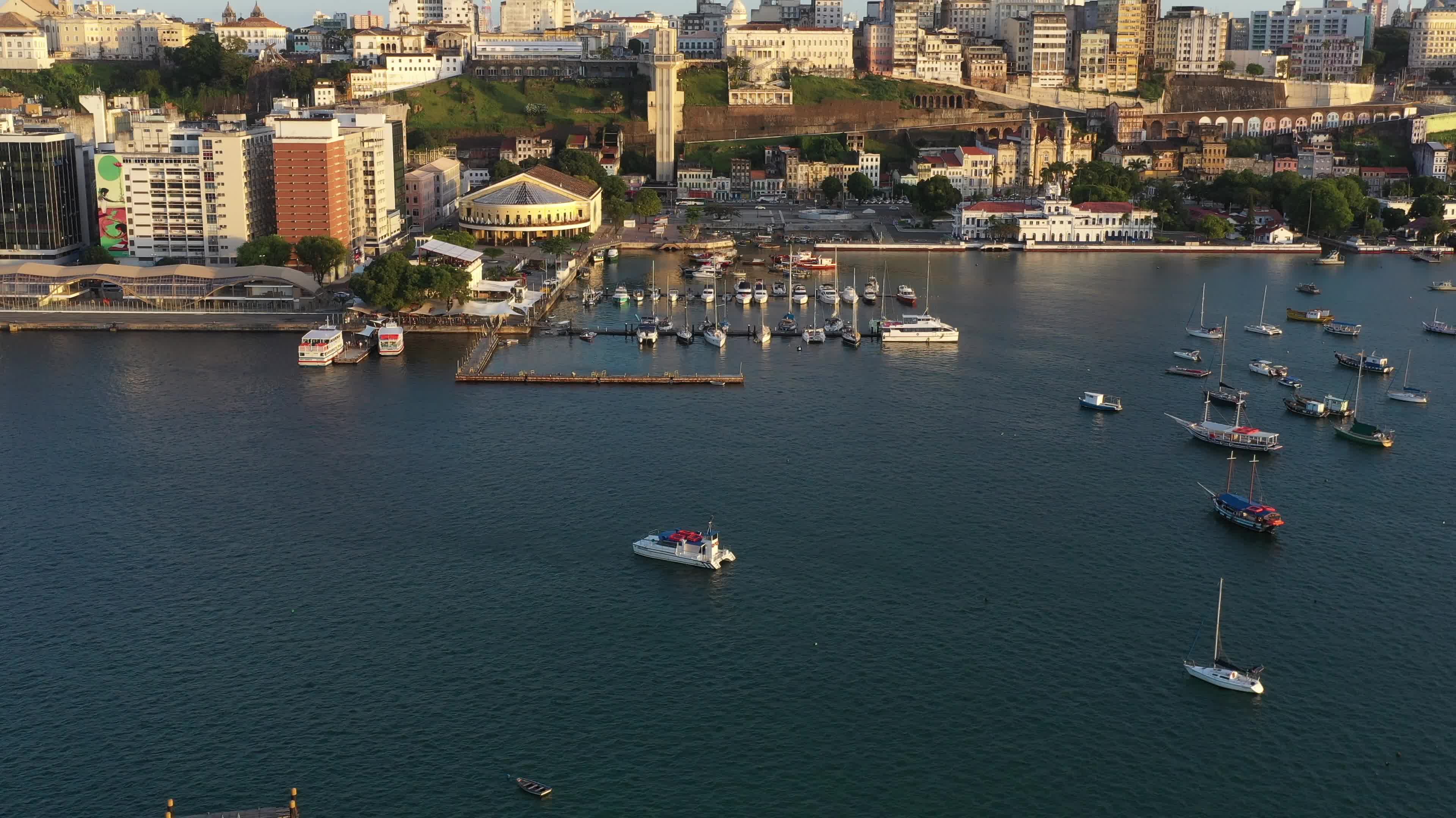 Forte São Marcelo, Marina e Elevador Lacerda em Salvador