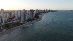 Um final de tarde belíssimo na Praia de Candeias