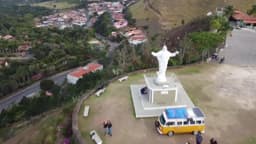 O Cristo da cidade de Monte Alegre-SP