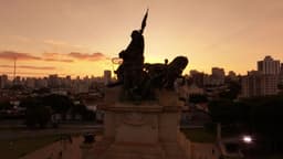 Monumento à Independência - Museu do Ipiranga - pôr do sol