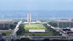 Congresso Nacional visto do alto em Brasília