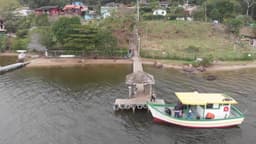 Barco de pesca na Costa da Lagoa - Florianópolis 