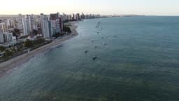 Um belo final de tarde na Praia de Candeias