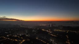 Nascer do Sol em São Paulo Butantã