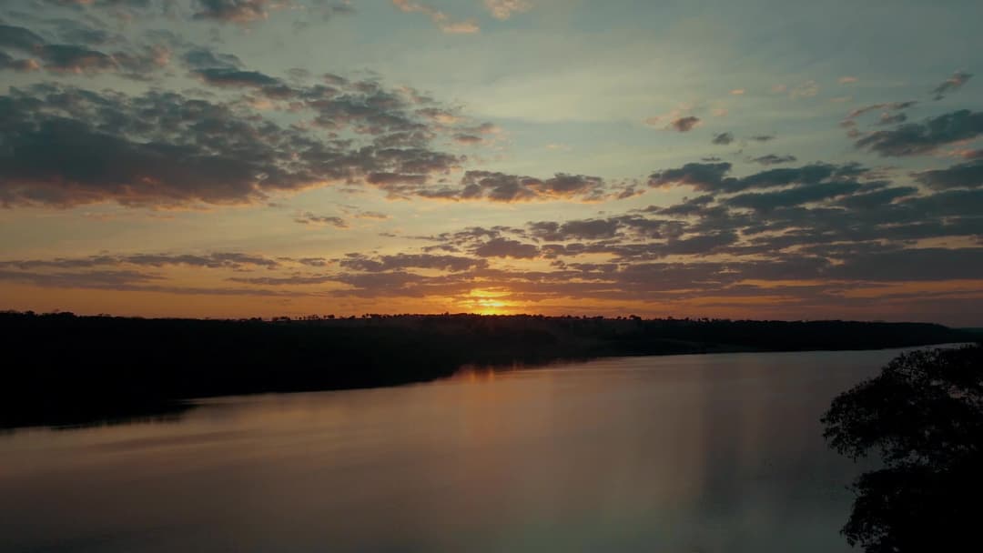 Por do sol na visão privilegiada do drone!