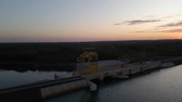 Por do sol na Usina