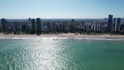 Predios de Boa Viagem II - Voo de chegada - Praia - Avenida Boa Viagem