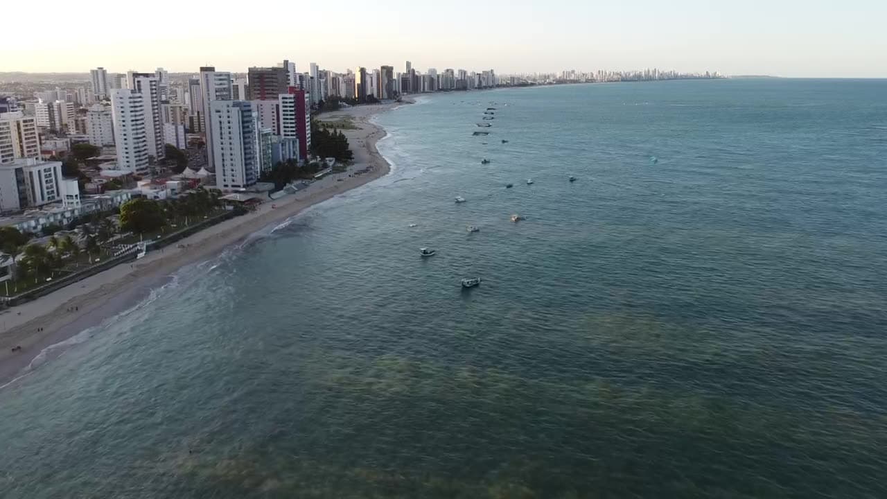 Um belo final de tarde na Praia de Candeias