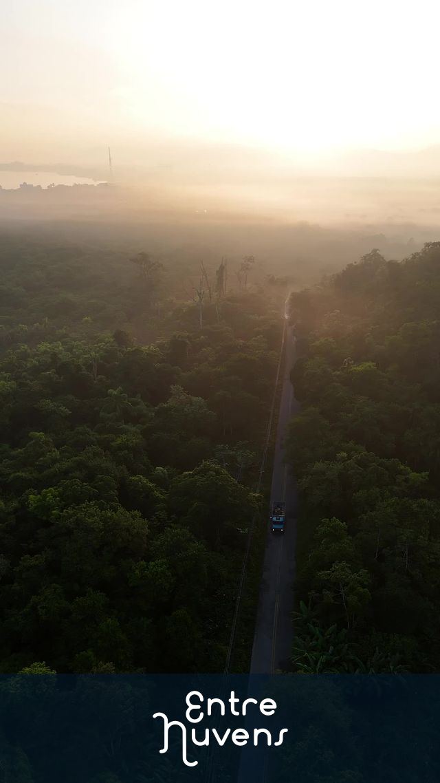 Amanhecer com nevoeiro Guarujá 