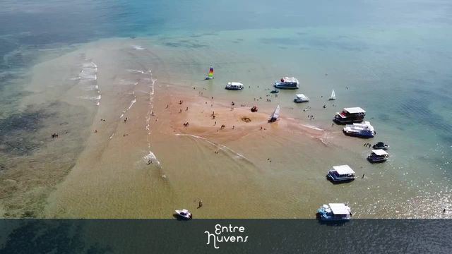 Areia vermelha — vídeo aéreo de Cabedelo