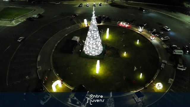 Árvore de Natal no Estádio do Pacaembu