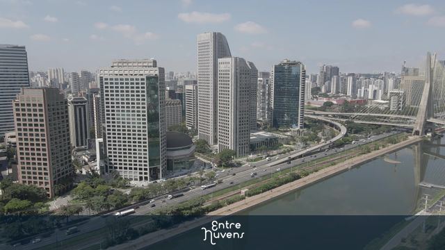 Avenida Faria Lima e Ponte Estaiada