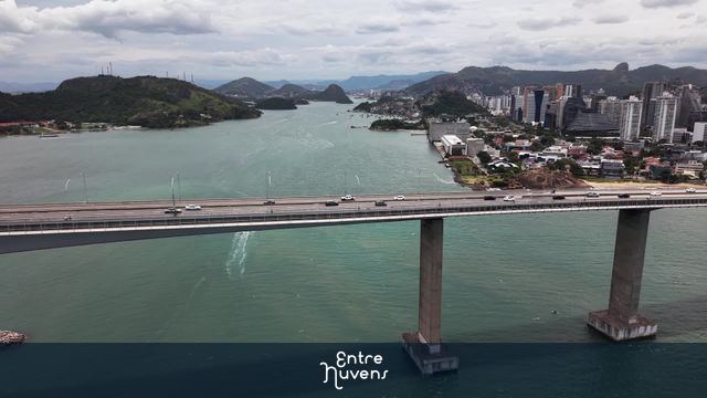 BAÍA DE VITÓRIA COM TERCEIRA PONTE - VITÓRIA ES