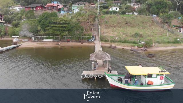 Barco de pesca na Costa da Lagoa - Florianópolis 