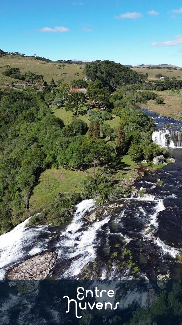 Cachoeira Princesa dos Campos — vídeo aéreo de Jaquirana