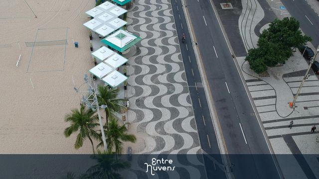 Calçadão e Praia de Copacabana, Rio de Janeiro