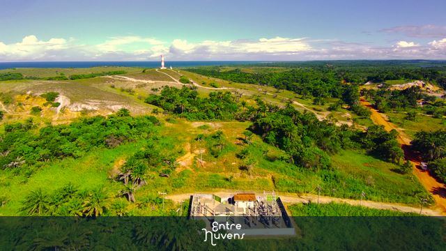 Caminho para o farol de Taipú na península de Maraú na Bahia.