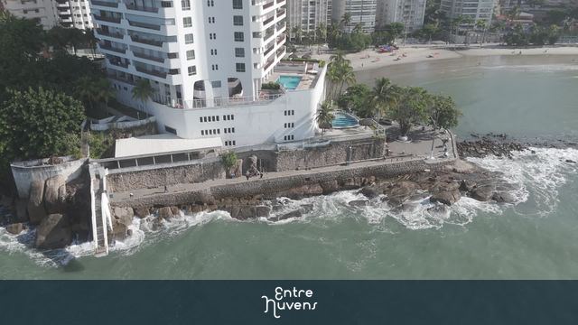 Canto das Galhetas  — vídeo aéreo de Guarujá