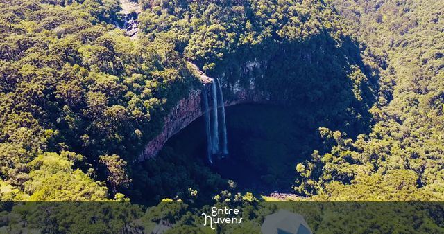 CASCATA DO CARACOL — vídeo aéreo de Canela