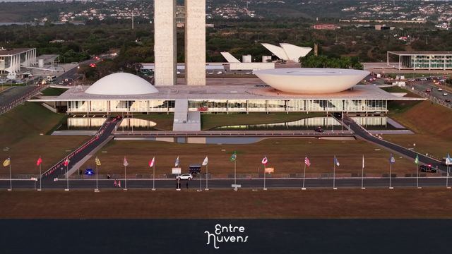 CONGRESSO NACIONAL BRASILIA — vídeo aéreo de Brasília