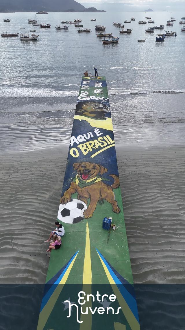 Copa do mundo 2026 — vídeo aéreo de Guarujá