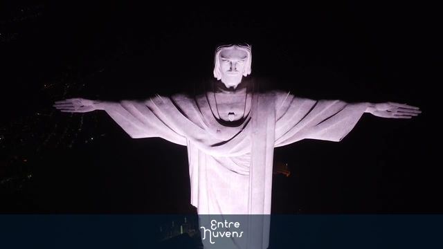 Cristo Redentor a noite