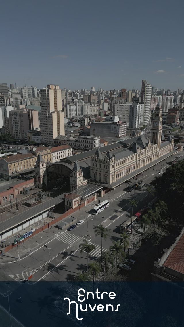 estação luz sp.. — vídeo aéreo de São Paulo