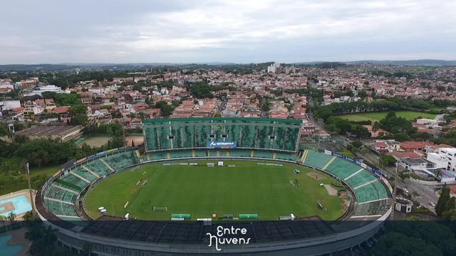 ESTÁDIO BRINCO DE OURO DA PRINCESA GUARANI F.C. — vídeo aéreo de Campinas