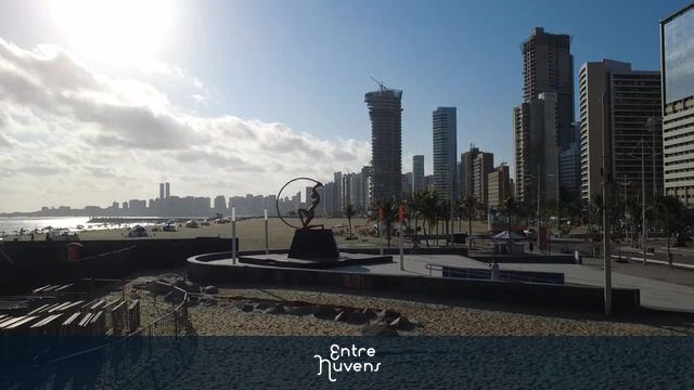Estátua de Iracema  na Orla Urbana de Fortaleza