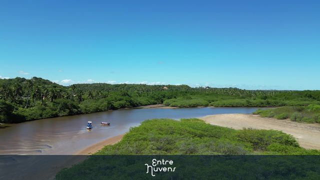 Estuário Mangue — vídeo aéreo de Porto de Pedras