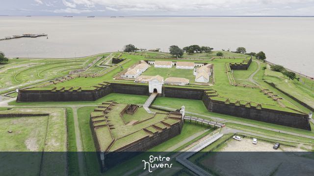 FORTALEZA SAO JOSE - MACAPA - AP — vídeo aéreo de Macapá