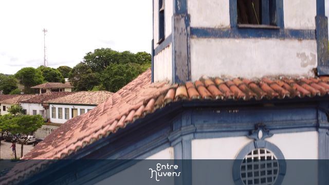 igrejas antigas — vídeo aéreo de Santa Bárbara