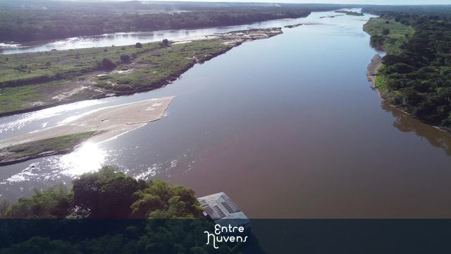 Imagem aérea do Encontro Dos Rios, — vídeo aéreo de Teresina