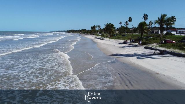 Imagem aérea praia em Ilhéus Ba
