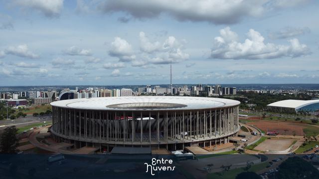 imagens aéreas Estadio e Brasília shoppinh