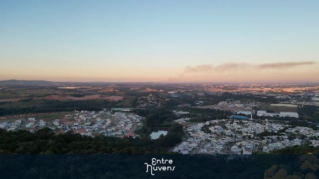 Interior de são paulo visto de cima. — vídeo aéreo de Itupeva