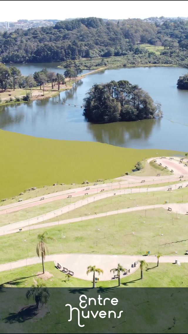 Jardim botonico/ parque das araucarias de caixas do sul — vídeo aéreo de Caxias do Sul