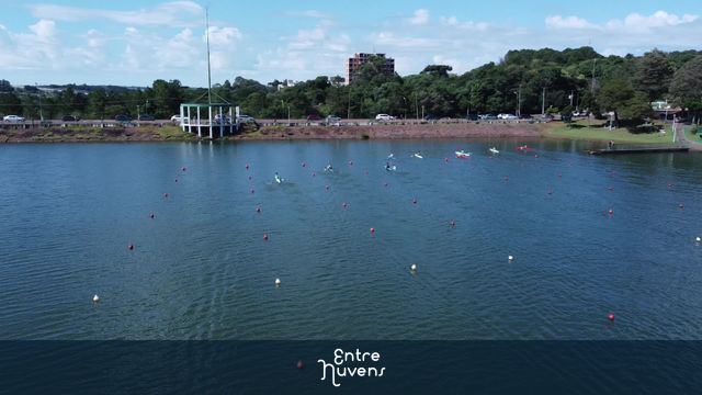 Lago municipal Paulo Gorski take 3 — vídeo aéreo de Cascavel