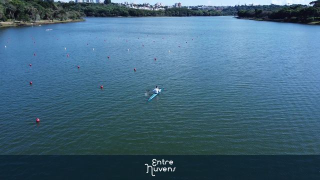 Lago municipal Paulo Gorski take 4 — vídeo aéreo de Cascavel