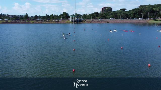 Lago municipal Paulo Gorski take 5 — vídeo aéreo de Cascavel