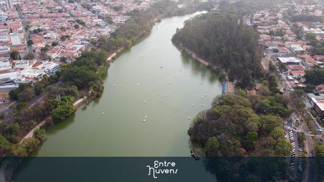 Lagoa do taquaral  — vídeo aéreo de Campinas